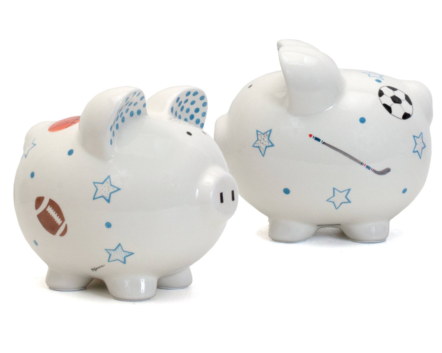 Sports Paper Star Large Piggy Bank
