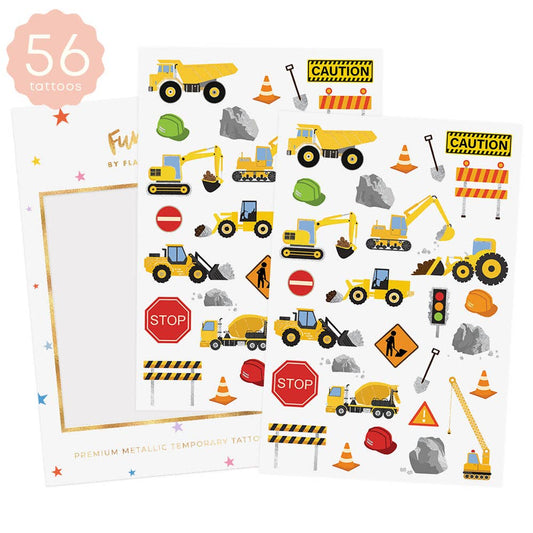CONSTRUCTION Temporary Tattoo Pack