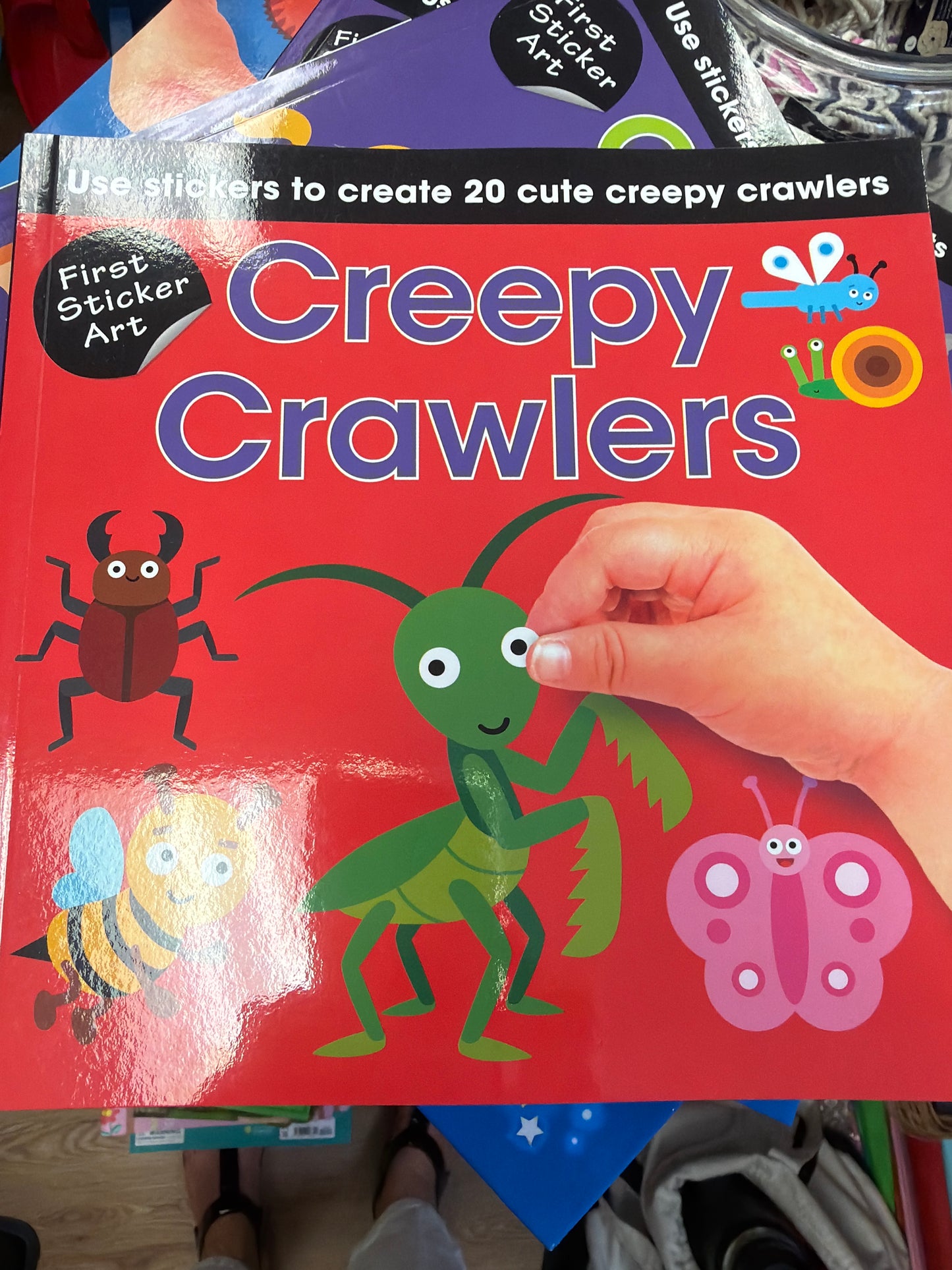 First Sticker Art: Creepy Crawlers