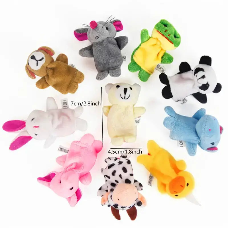 Set 10 Animal Finger Puppets