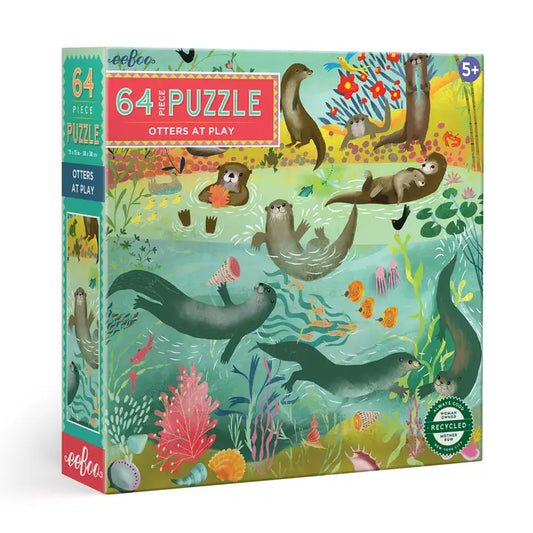 Otters at Play 64 Pc Puzzle
