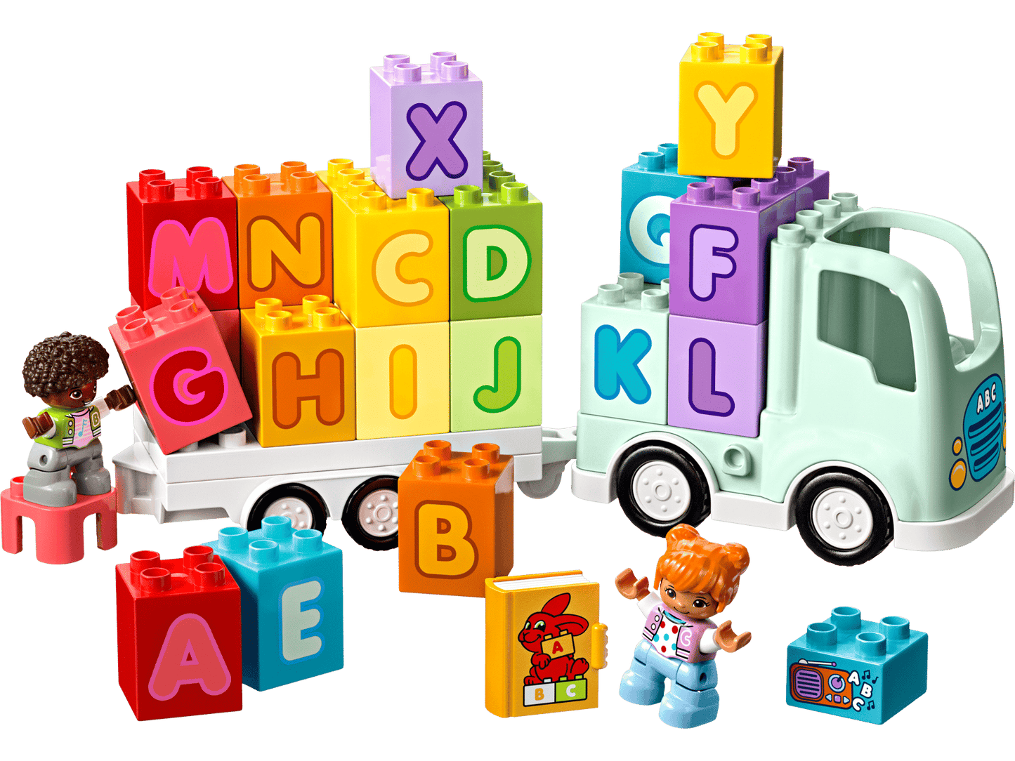 Lego alphabet truck
