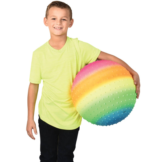 18" Rainbow Knobby Bouncy Ball