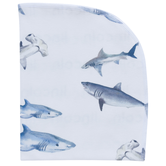 Sharks Organic Blanket
