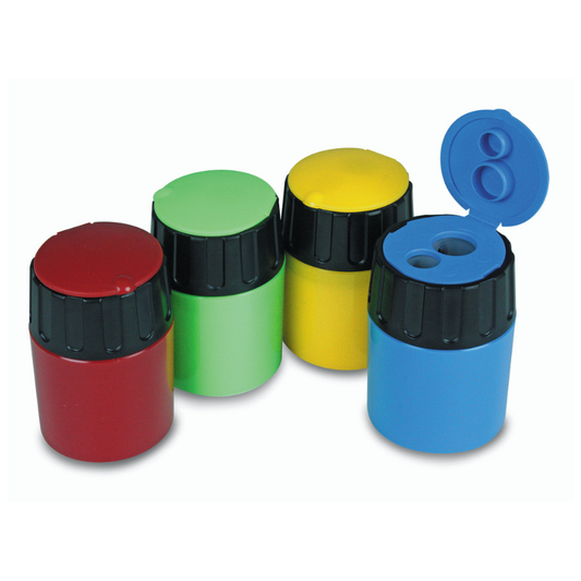 2 Hole Pencil Sharpener with Lid