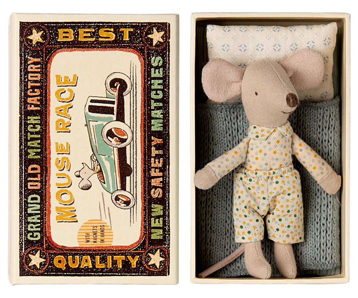Maileg Little Brother Mouse in Matchbox - Magnet Hands
