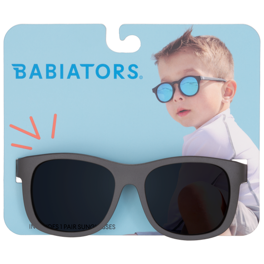 Galactic Grey Navigator Sunglasses: Ages 3-5