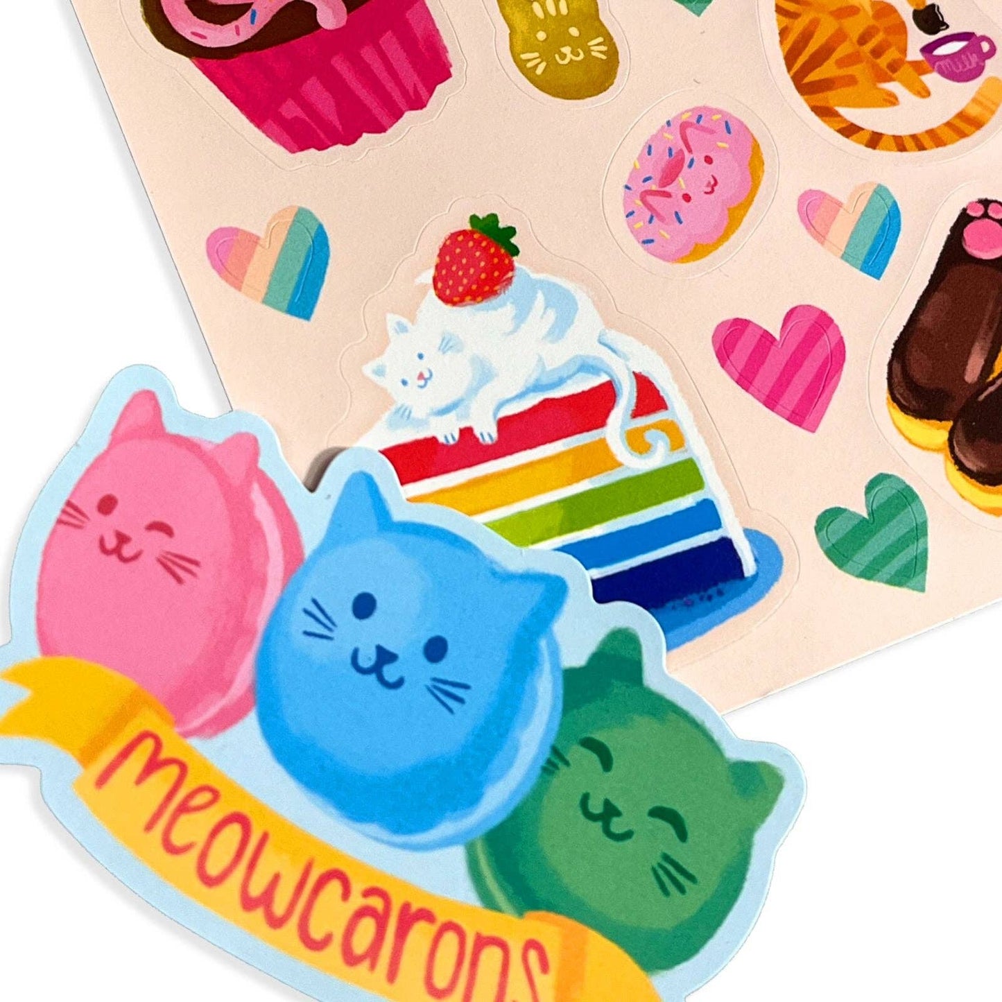 Cat Cafe - Chocolate Scented Stickers