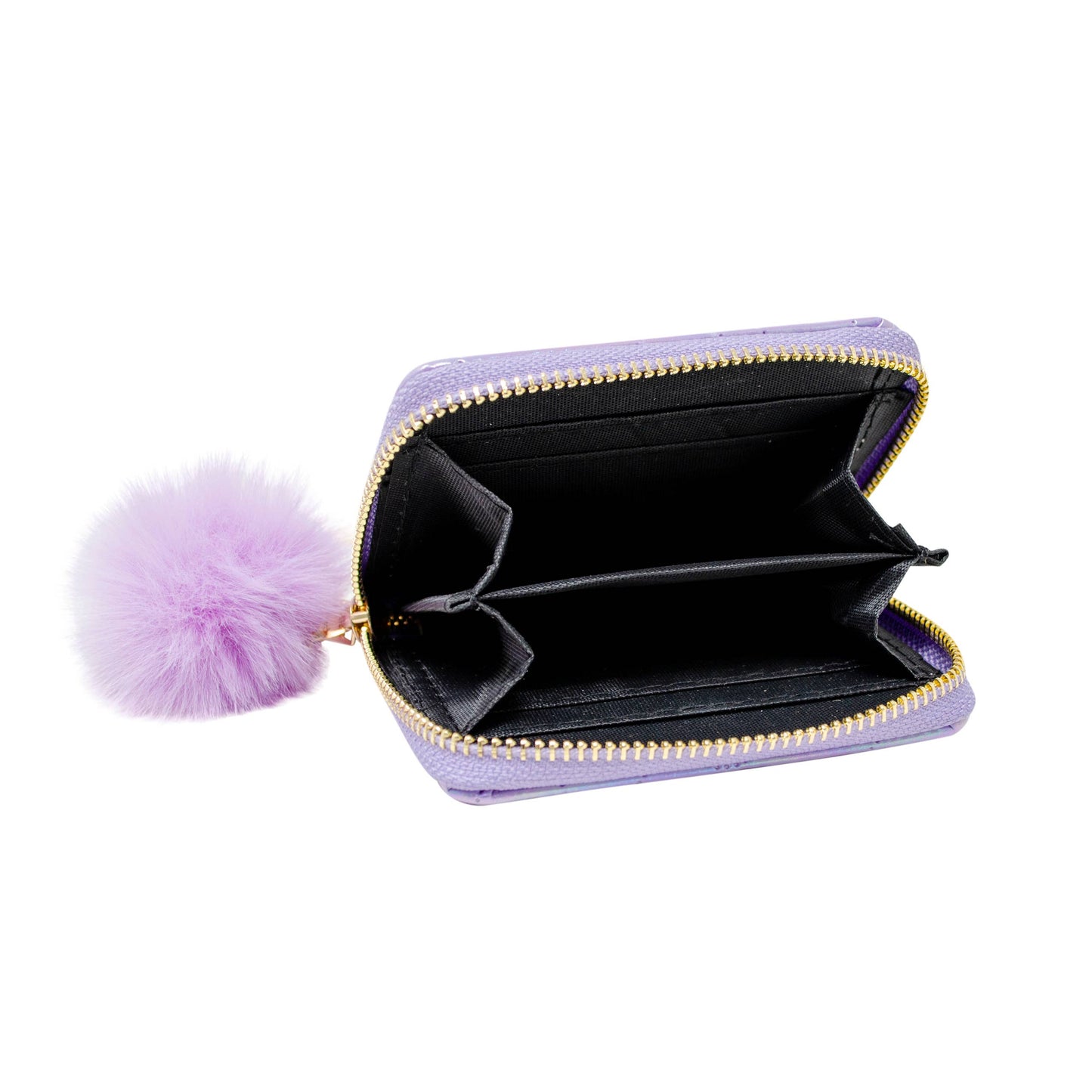 Shiny Mermaid Scale Wallet: Purple