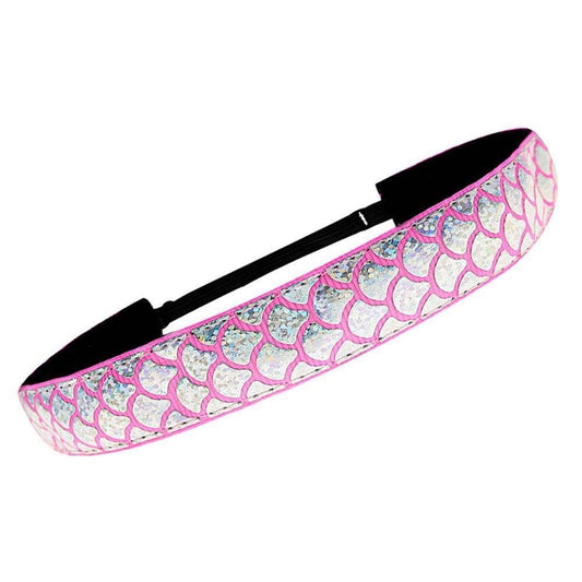 Adjustable Kids Mermaid Hairband: Pink