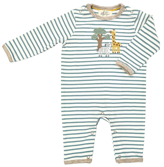 Safari Scene Romper: 0-3m