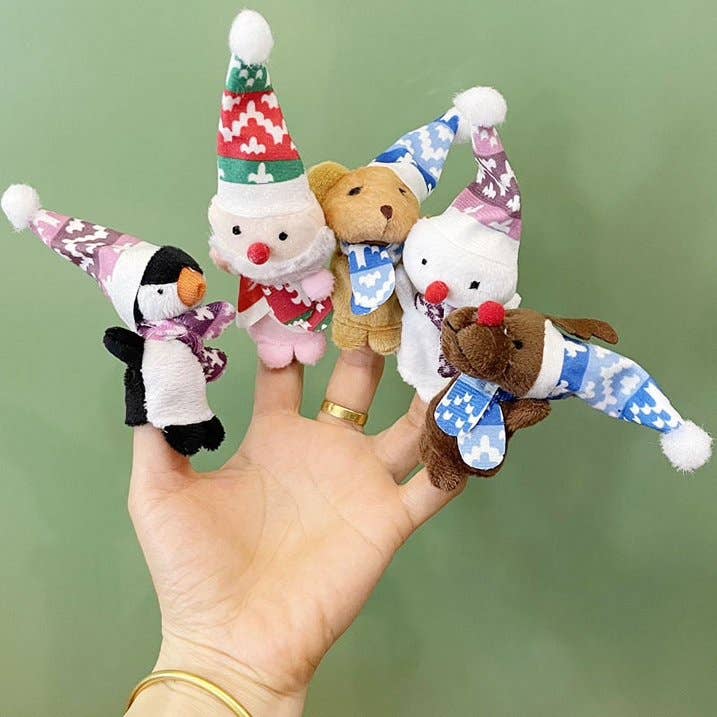 Christmas Finger Puppets Set of 5