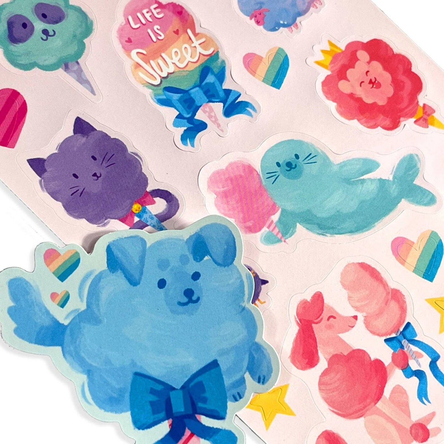Cotton Candy Scented Stickers