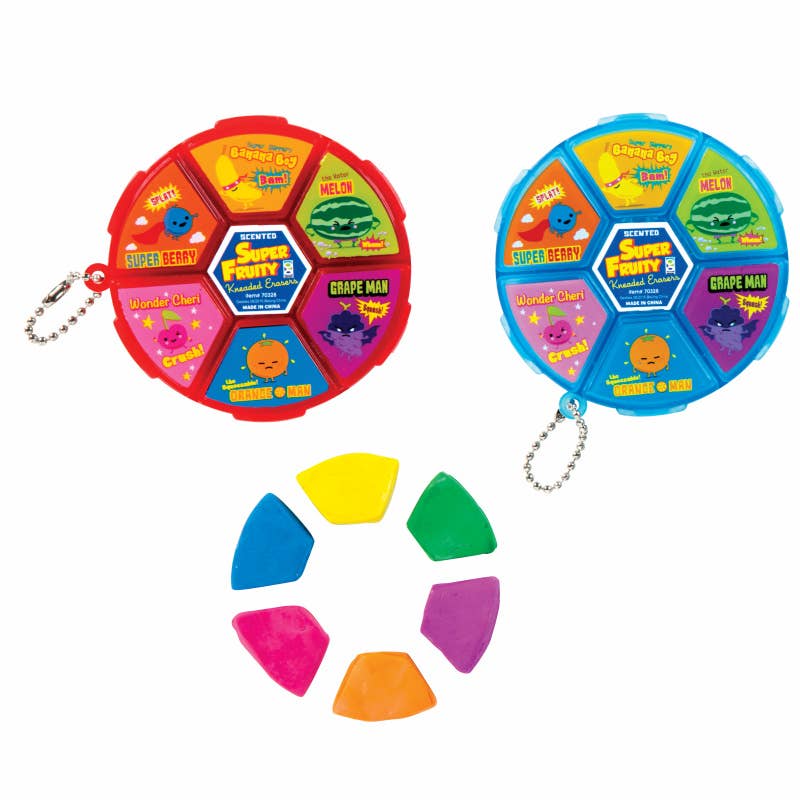 super fruity kneaded scented eraser wheel