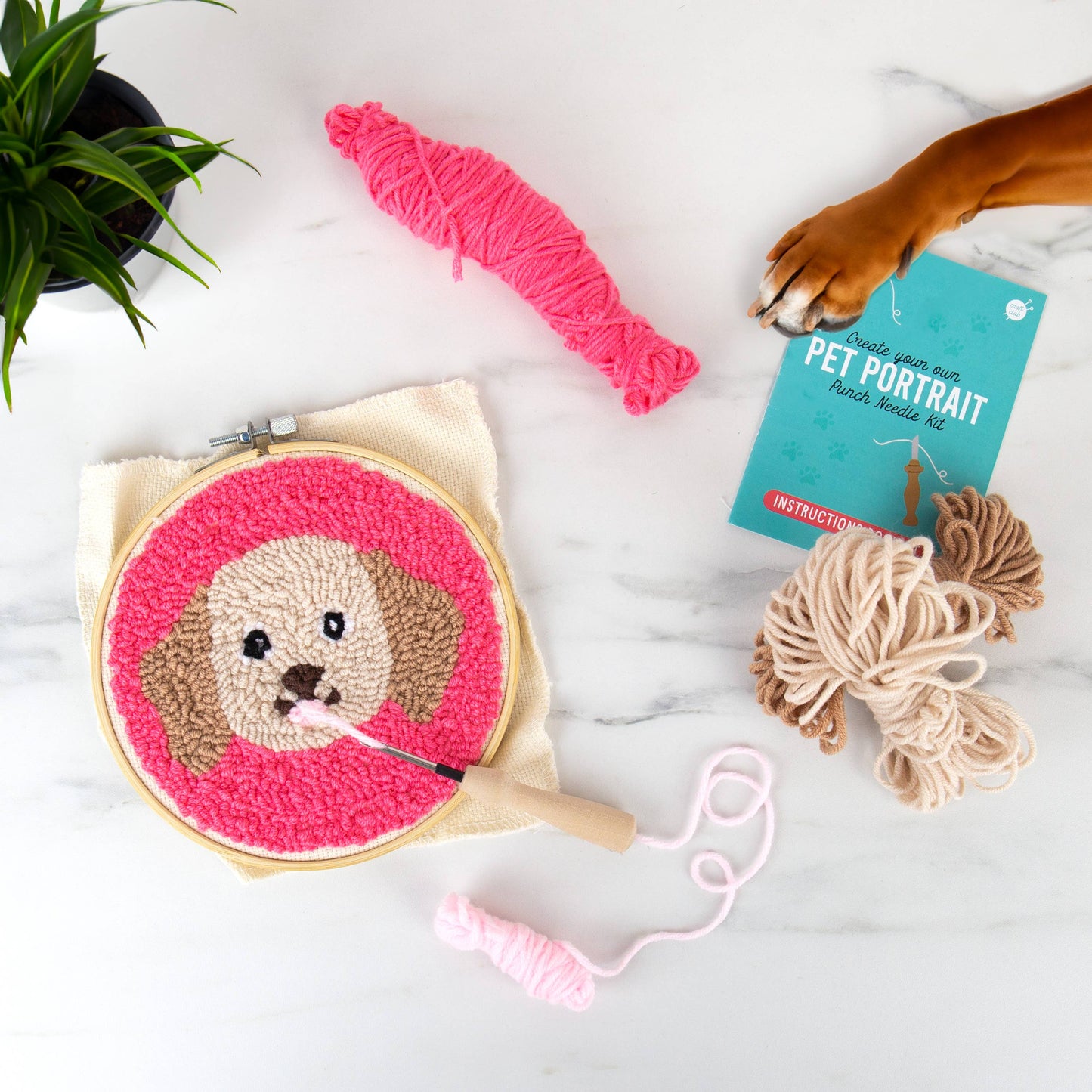 Dog Portrait - Dog Punch Needle