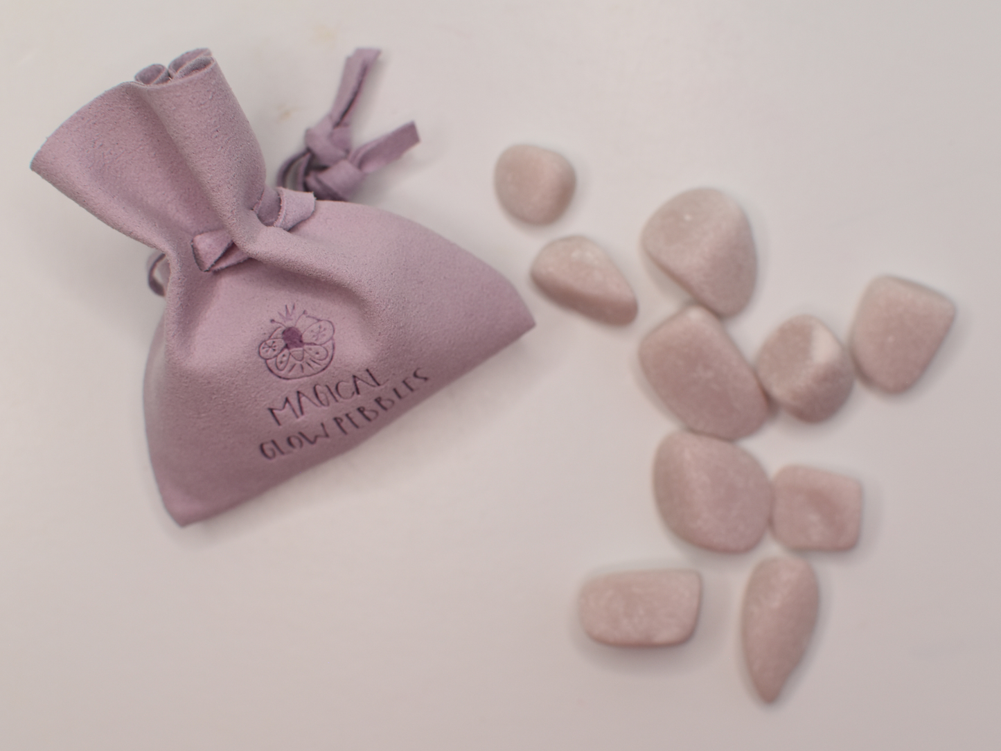 Super Bright Glow Pebbles - Purple
