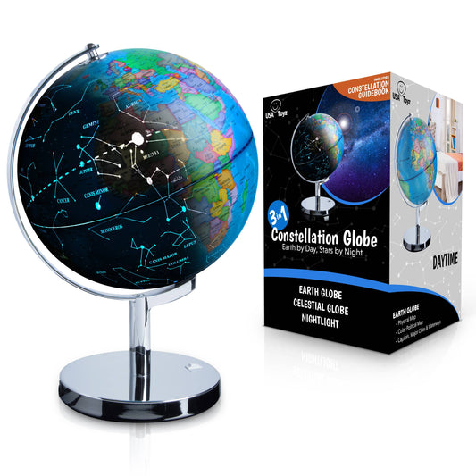 3-in-1 Large Illuminated Globe