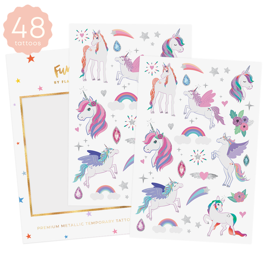 UNICORNS Temporary Tattoo Pack