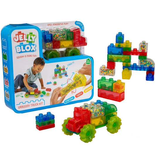 Jelly Blox Truck Kit, 35 Sensory Blocks