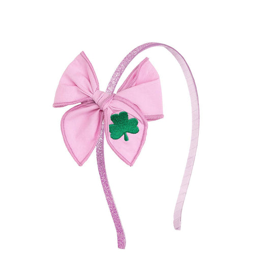 Shamrock Coquette Bow Headband
