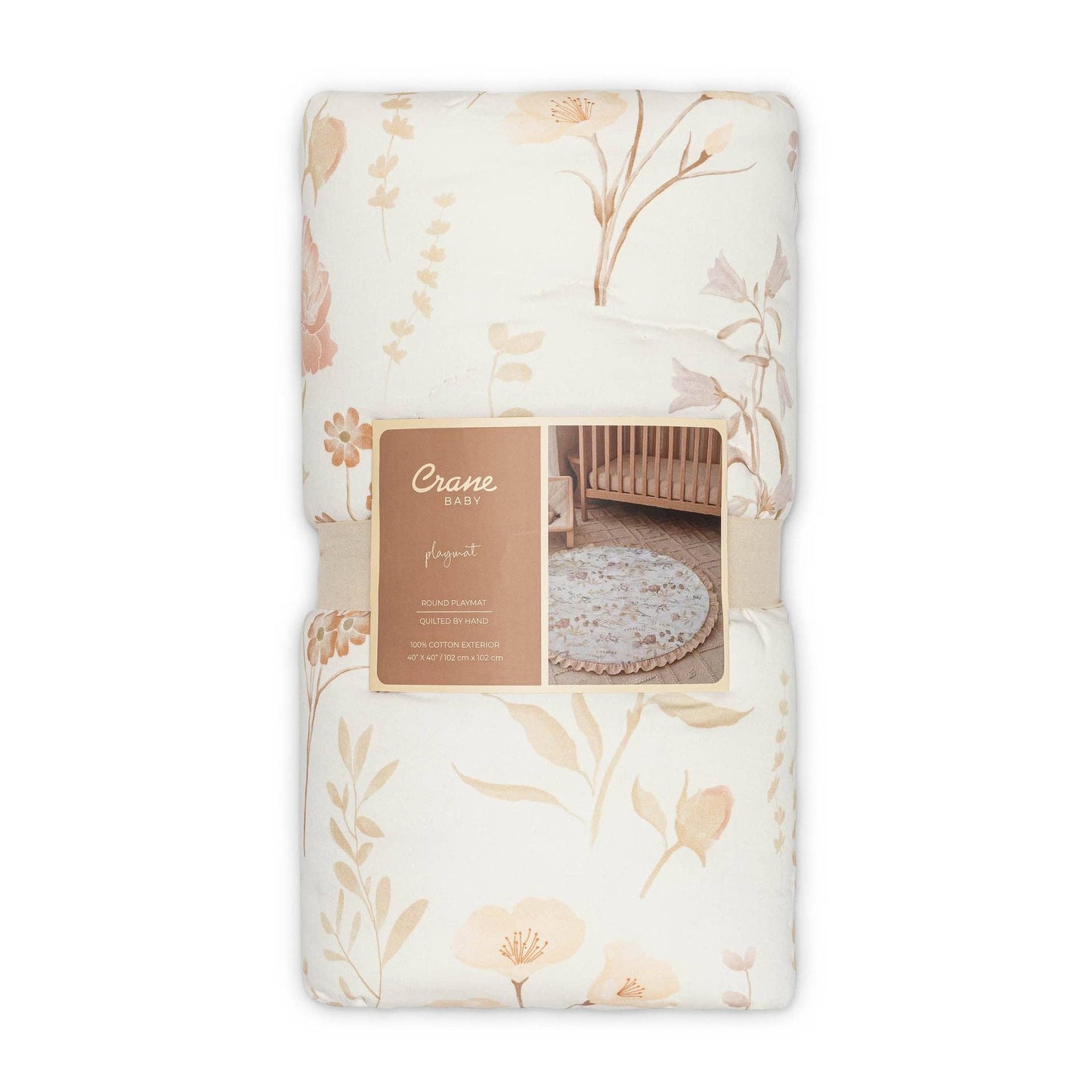 Violet Floral Ruffle Baby Play Mat
