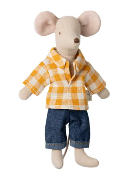 Dad mouse - Classic Yellow Checked Shirt