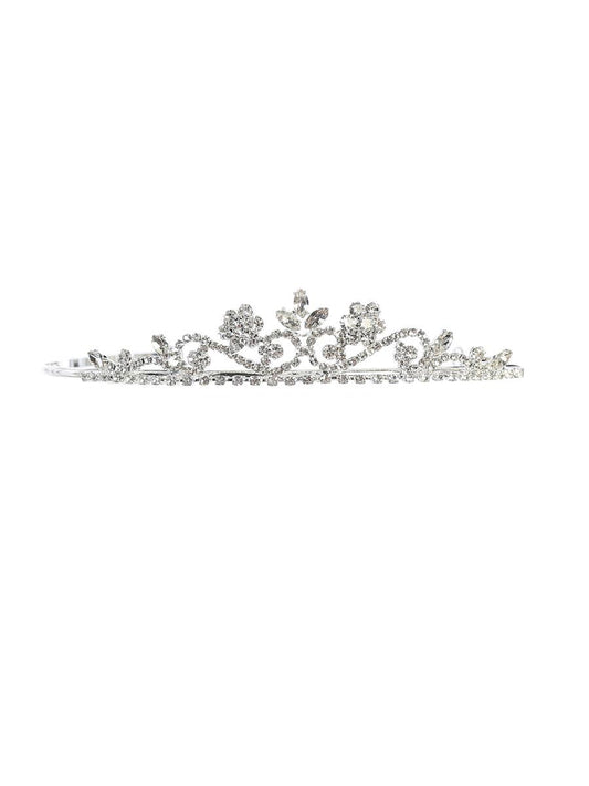 Small Silver Rhinestone Tiara