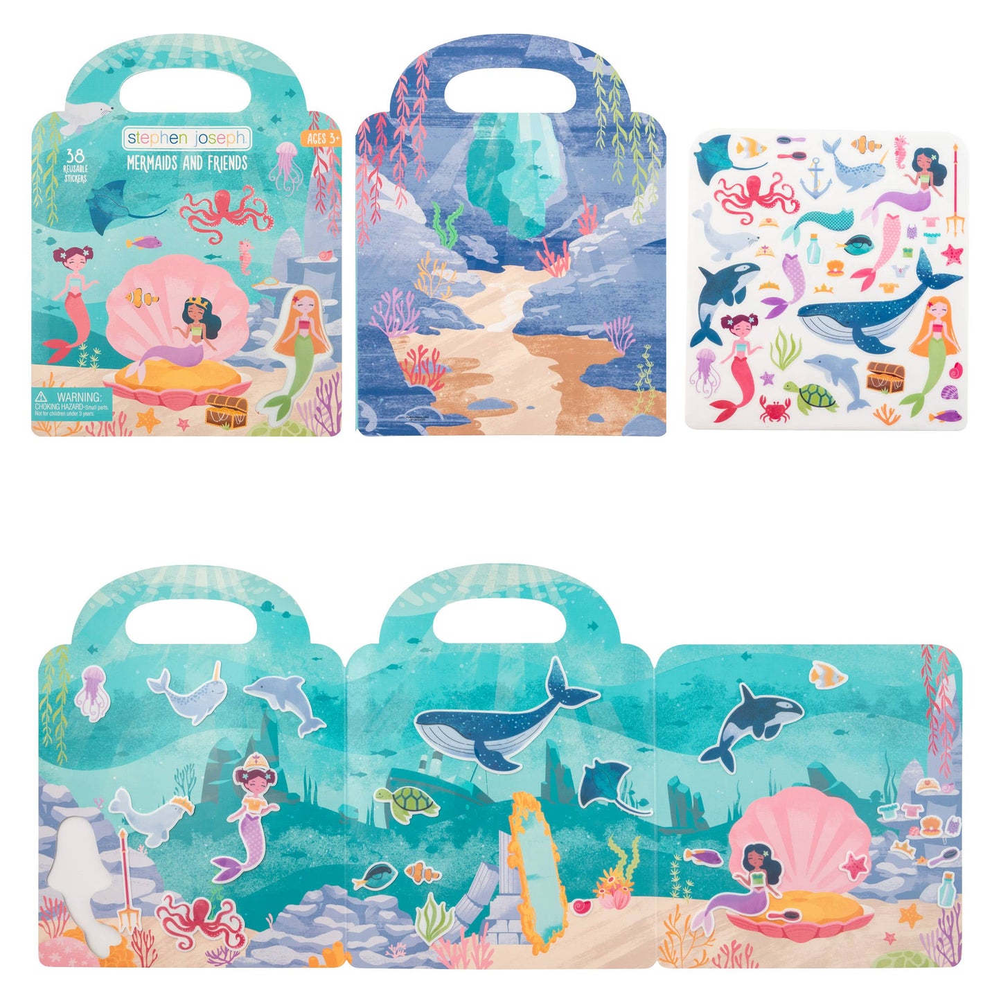 Reusable Sticker Set: Mermaid