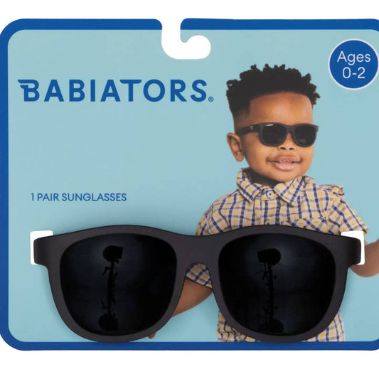 Jet Black Navigators Sunglasses- Ages 0-2