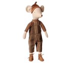 Maileg Mouse, Medium - Overall and sweater