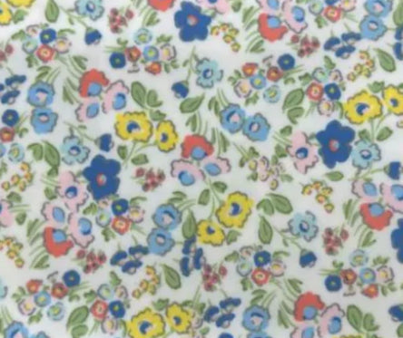 Maxi Tote- coated canvas & posie trim