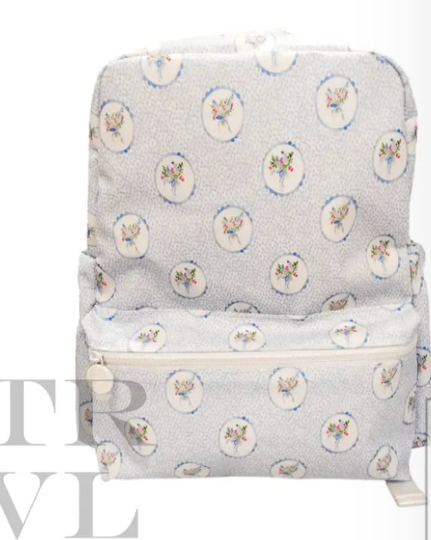 BACKPACKER floral medallion blue