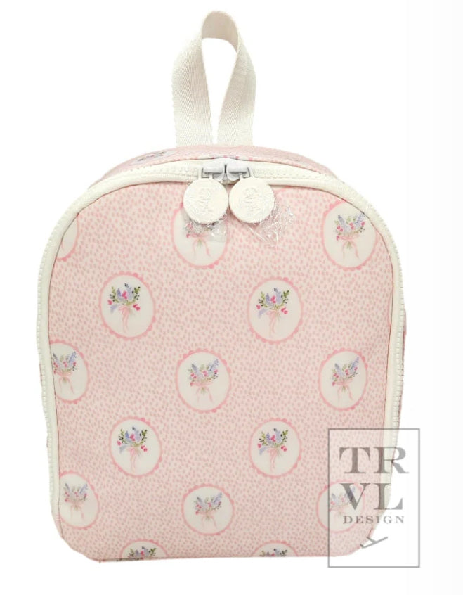 Lunch Bag floral medallion pink