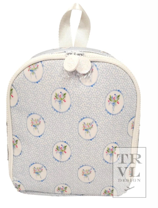 Lunch Bag floral medallion blue