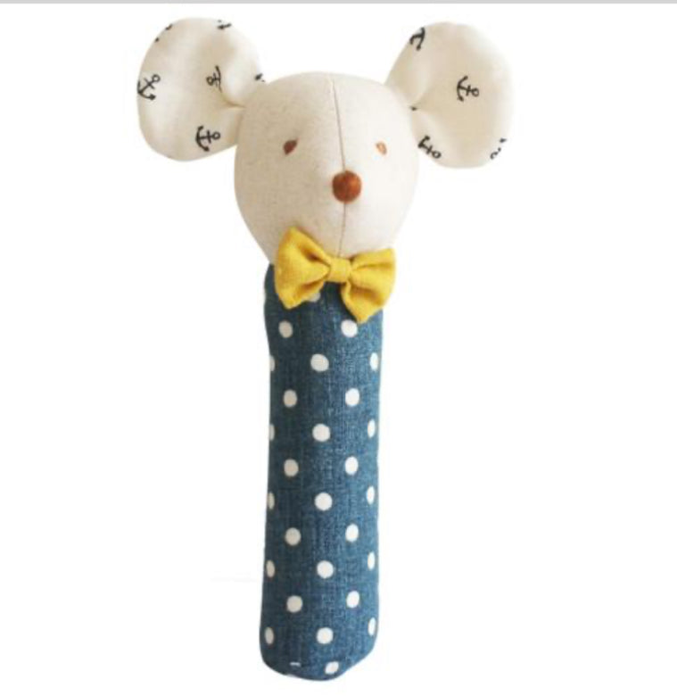 Mouse Squeaker Navy Anchor