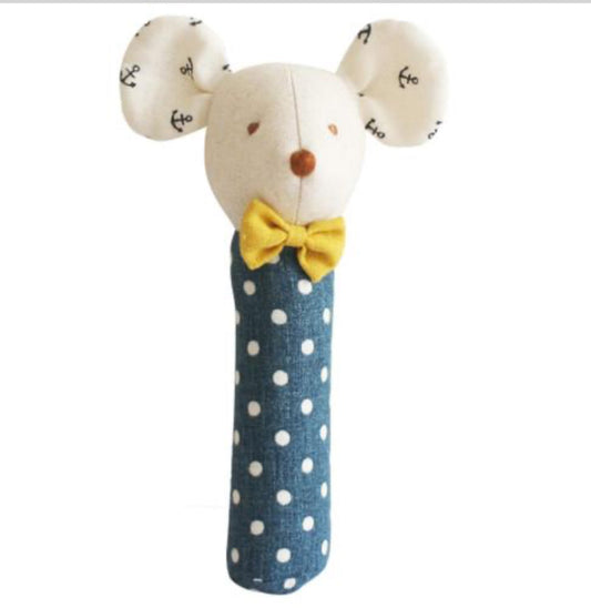 Mouse Squeaker Navy Anchor