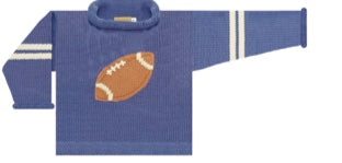 Claver Football Sweater Light Blue