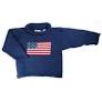 Navy USA Flag Roll Neck Sweater