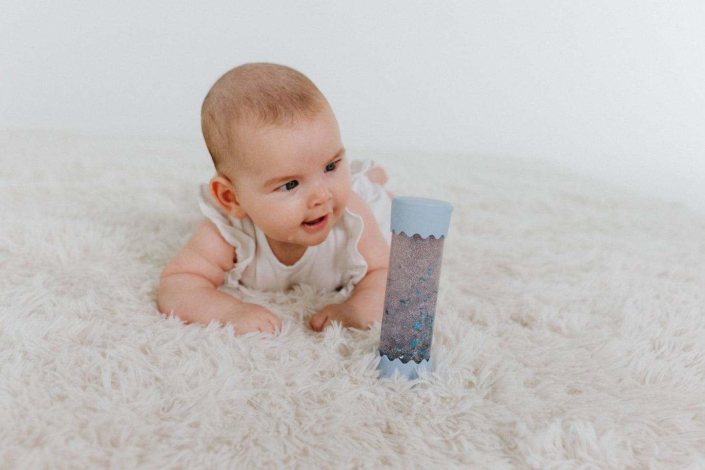 Baby Calm Down Bottle: Soft Blue