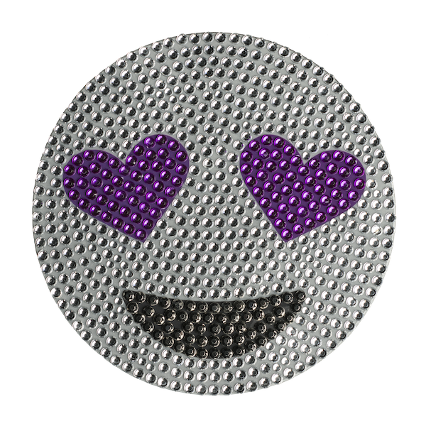 5 Inch Purple Heart Eye Emoji