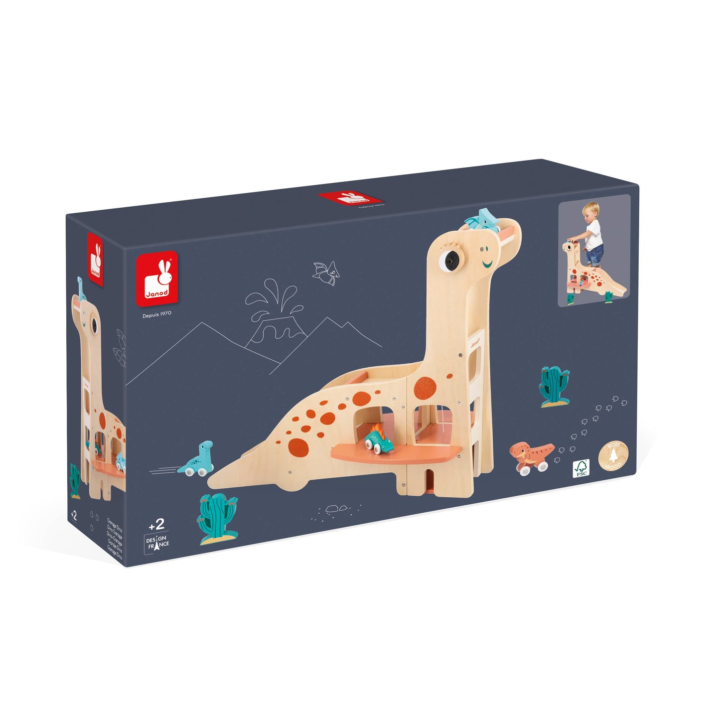Dino Garage Includes 4 Dino Cars & Elevator