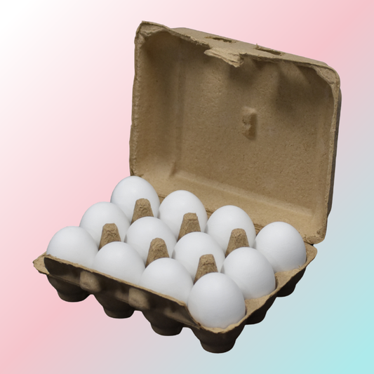 12 Pack Wooden Eggs