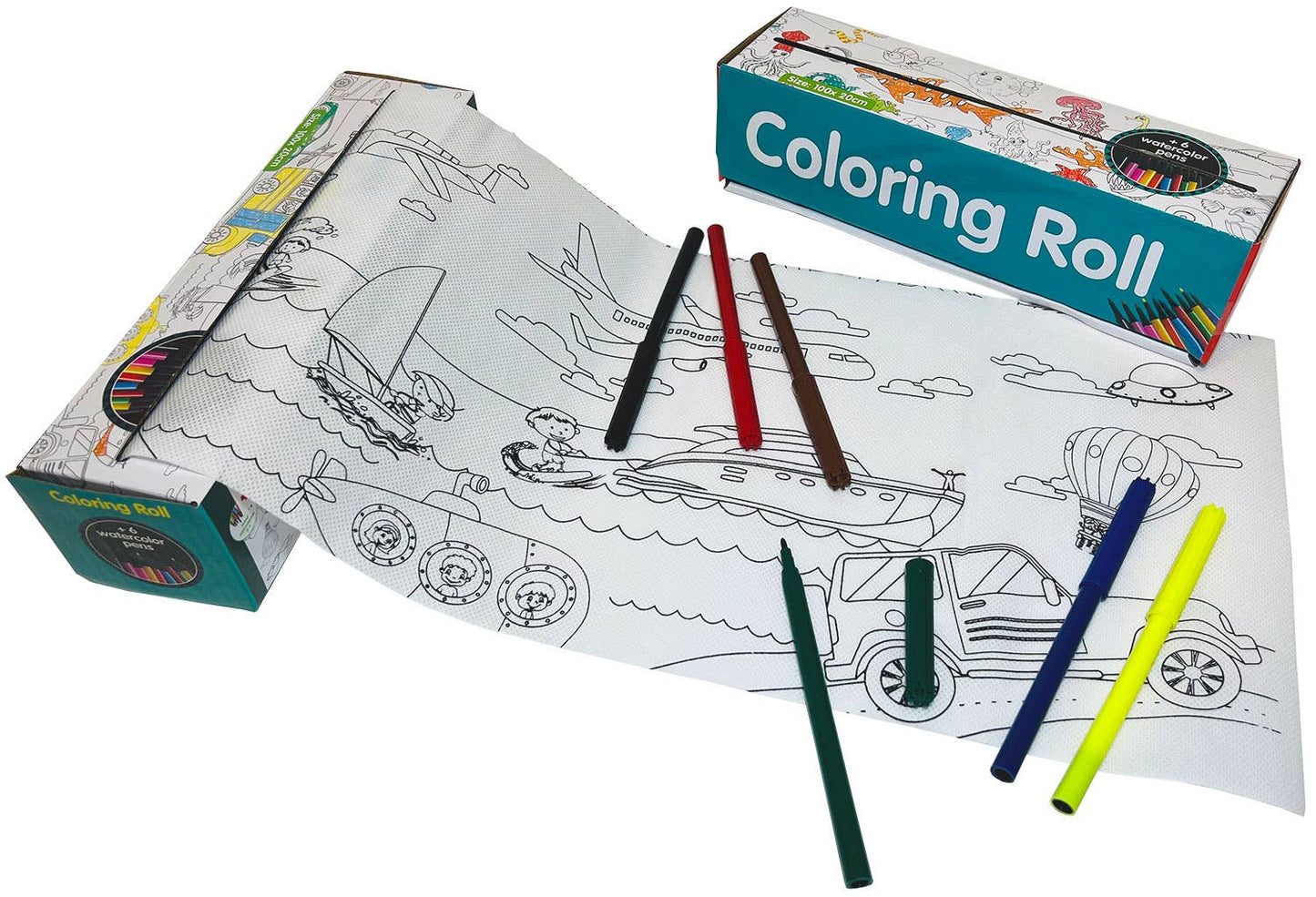Reusable Color Roll w/ Markers - Transport