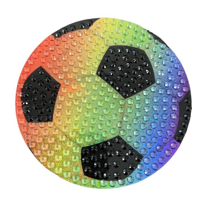 Rainbow Soccer Ball: O/S