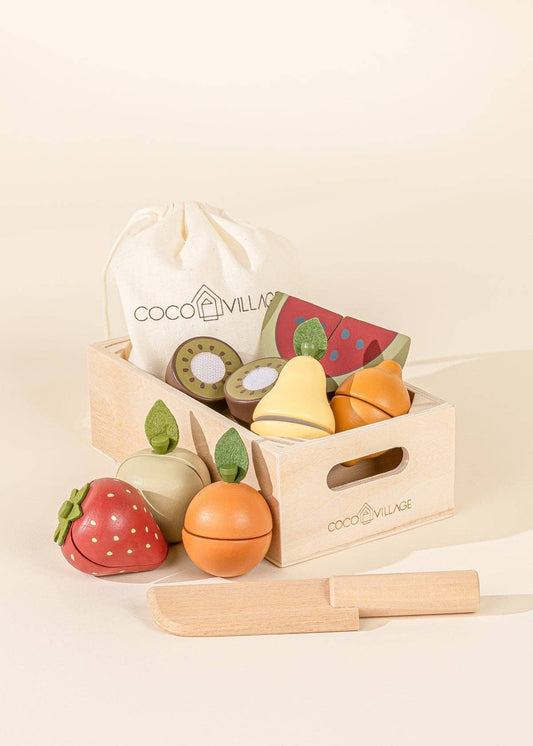Wooden Fruits Playset