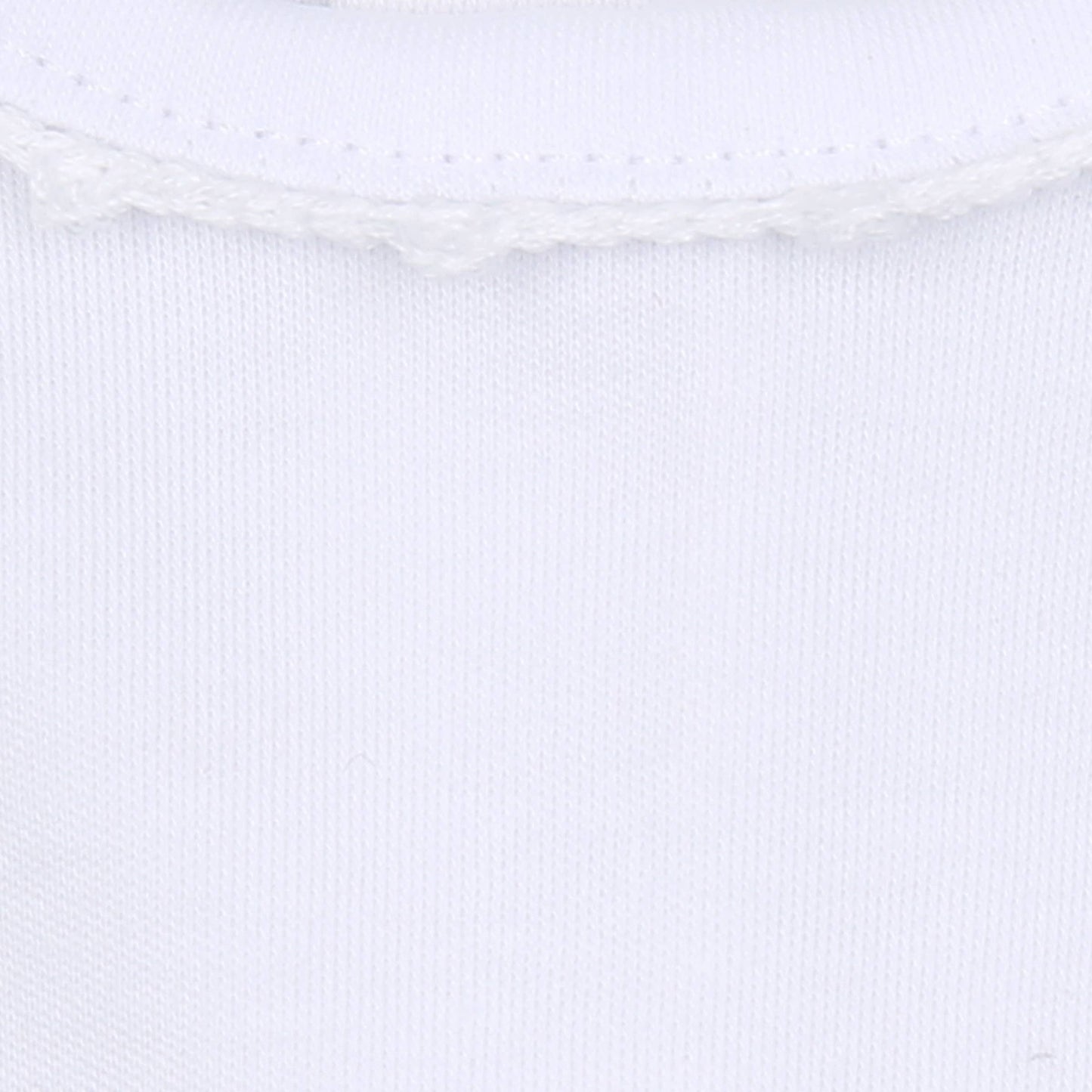Baby Hat w/ White Crochet Trim - Newborn