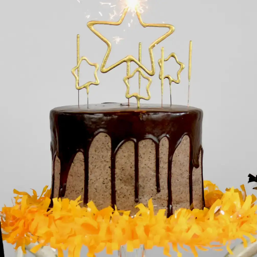4" Gold Sparkler Candle