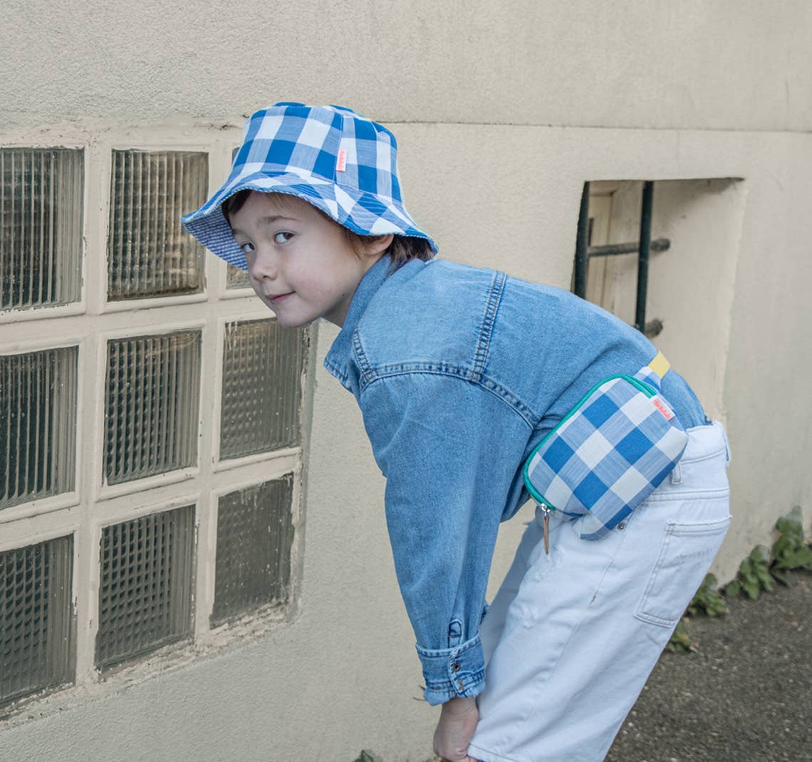 Retro Check Reversible Bucket Hat 7-10 Years