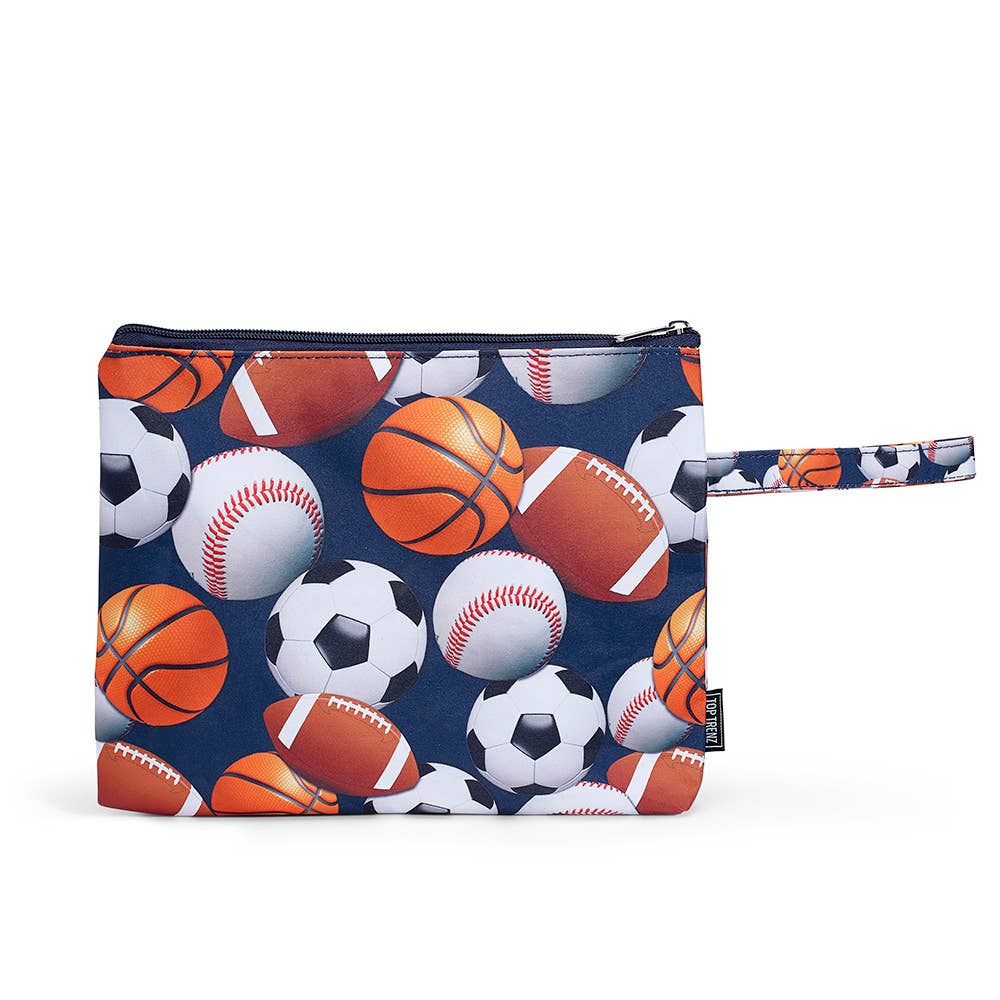 Navy Sports Canvas Wet Bag