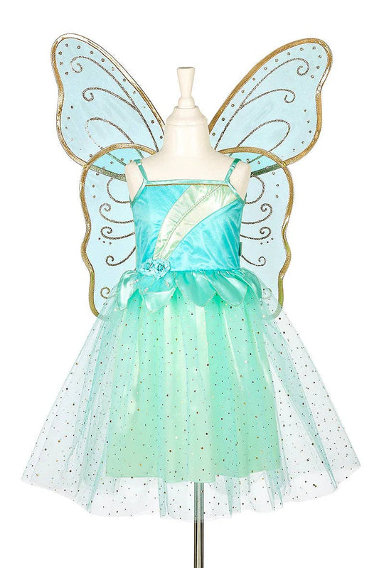 Camille -Dress and Wings Set (Green) - Role-Play for Children (2 sizes): 8-10 years